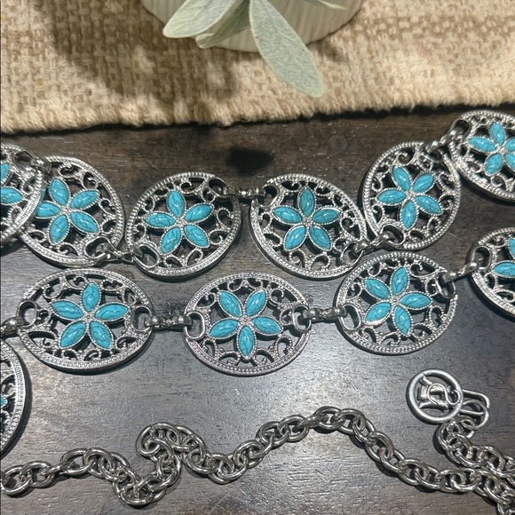 Turquoise Concho belt - Picture 2 of 3